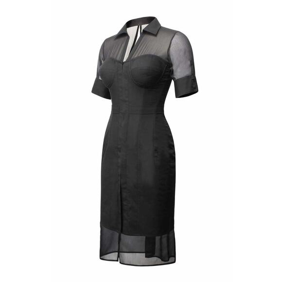 Corset Story Black Corset Shirt Dress Size M - Picture 15 of 16